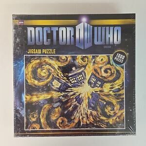 New Sealed Doctor Who BBC Exploding Tardis 1000 Piece Van Gogh Jigsaw Puzzle